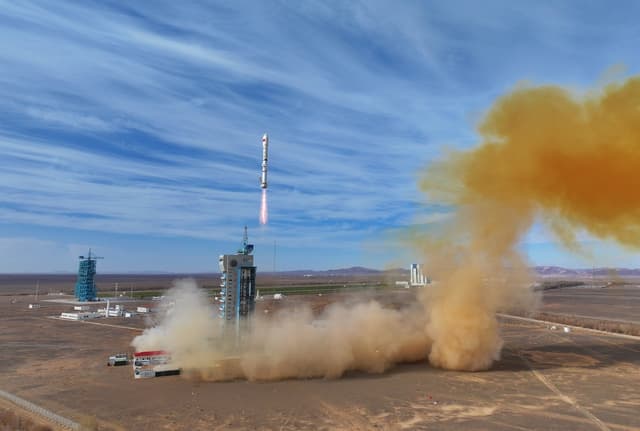 China launches three multifunctional satellites into space
